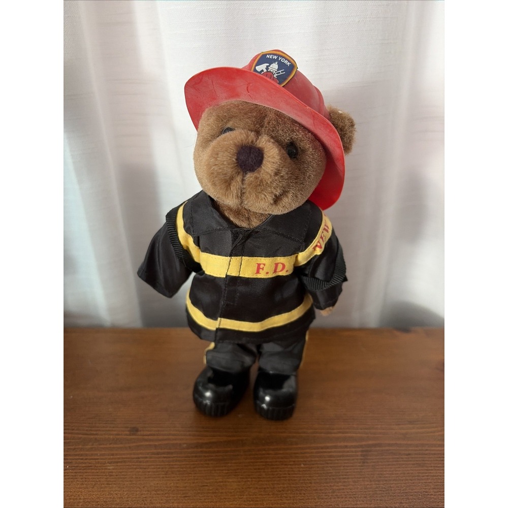 Comemorative 2001 American Hero NYFD Bear Plush